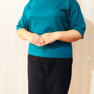 تیشرت باکسی نخ پنبه ساده/ فری سایز (38 تا 48)
