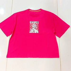 تیشرت باکسی نخ پنبه / فری سایز ( 38 تا 50 )