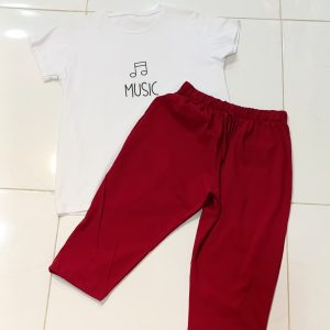 👚ست تیشرت و شلوارک قواره دار  | فری سایز (36 تا 46)