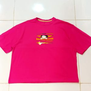تیشرت باکسی نخ پنبه / فری سایز ( 38 تا 50 )