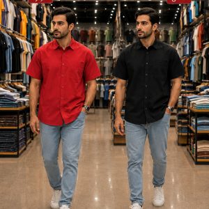 پیراهن مردانه پارچه لنین { 4 سایز  L XL XXL XXXL}