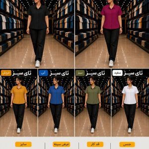 شومیز پارچه ایوا  { تک سایز  36 الی 48 } ارسال رایگان