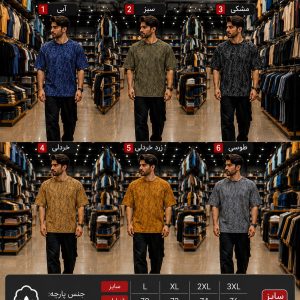 تیشرت مردانه پارچه بیسکوییتی ( l xl xxl xxxl )